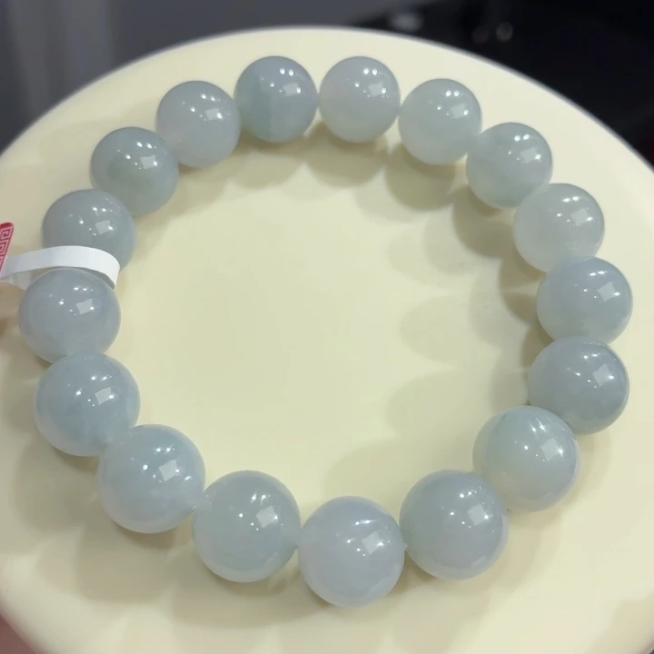 未镶嵌手链翡翠冰胶蓝底飘花卡12
