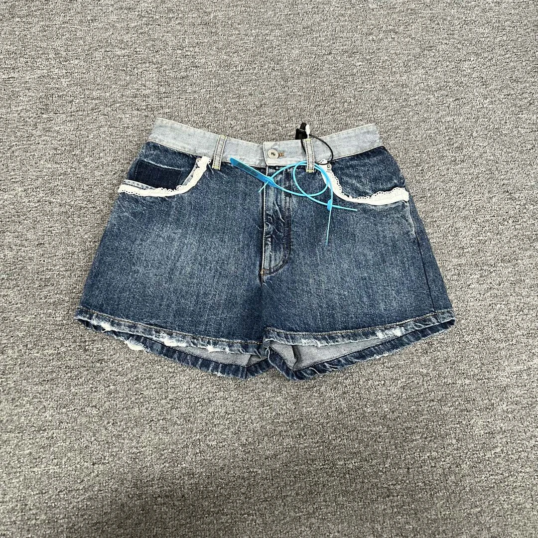 99新 MIU MIU/缪缪 miumiu牛仔短裤