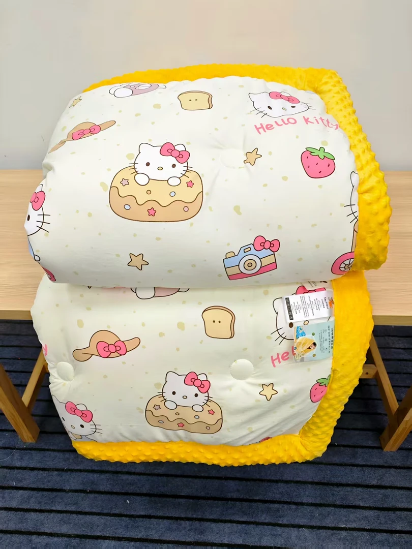 【蛋糕猫豆豆被】秋冬被150*200四级春秋被柔软亲肤舒适被子被芯