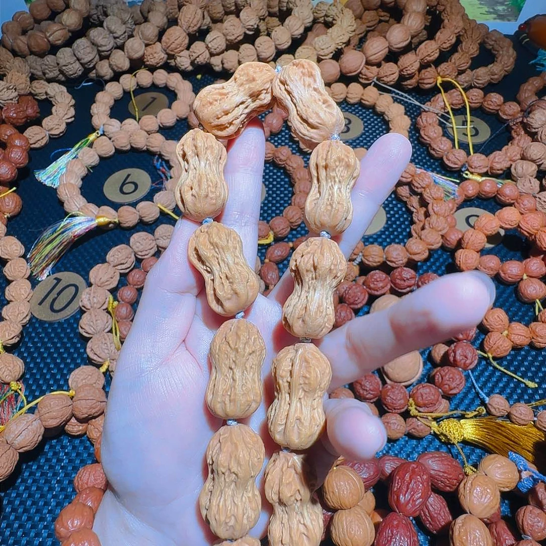 文玩核桃吊坠花生白茬10颗加小鸟