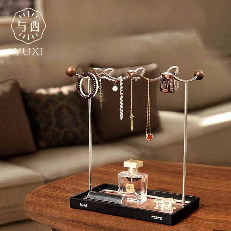 YUXI/与西创意首饰收纳挂架项链手链展示架饰品收纳不锈钢置物架