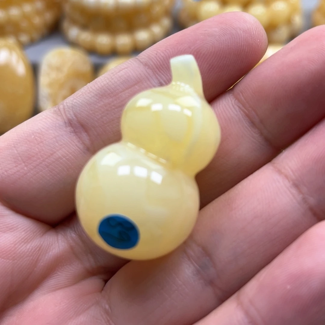 琥珀颈饰未镶嵌宝***娘吊坠