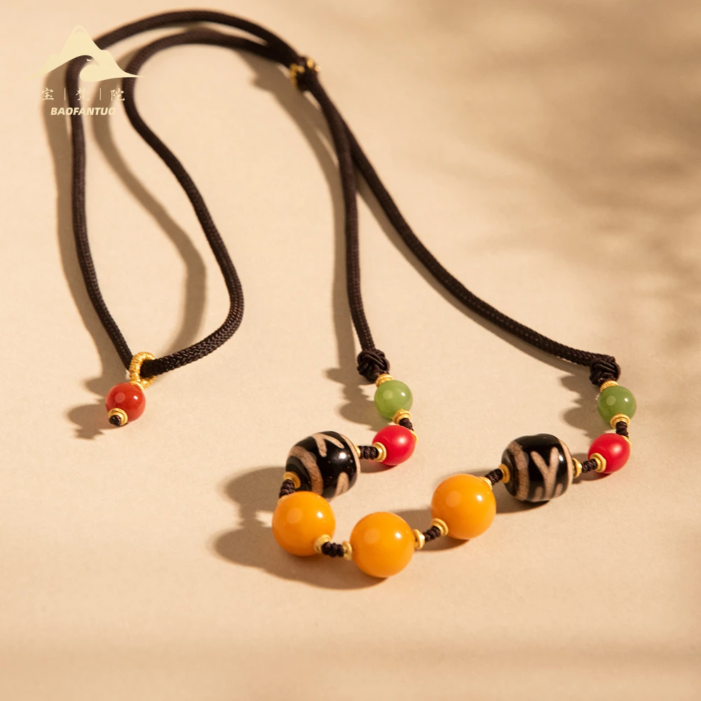 宝梵陀蜜蜡项链【扣肉推荐】3035