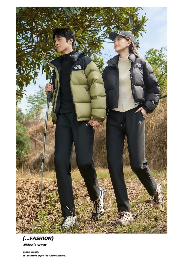 2025秋冬户外情侣登山滑雪防泼水三防鸭绒男女户外保暖休闲裤6168