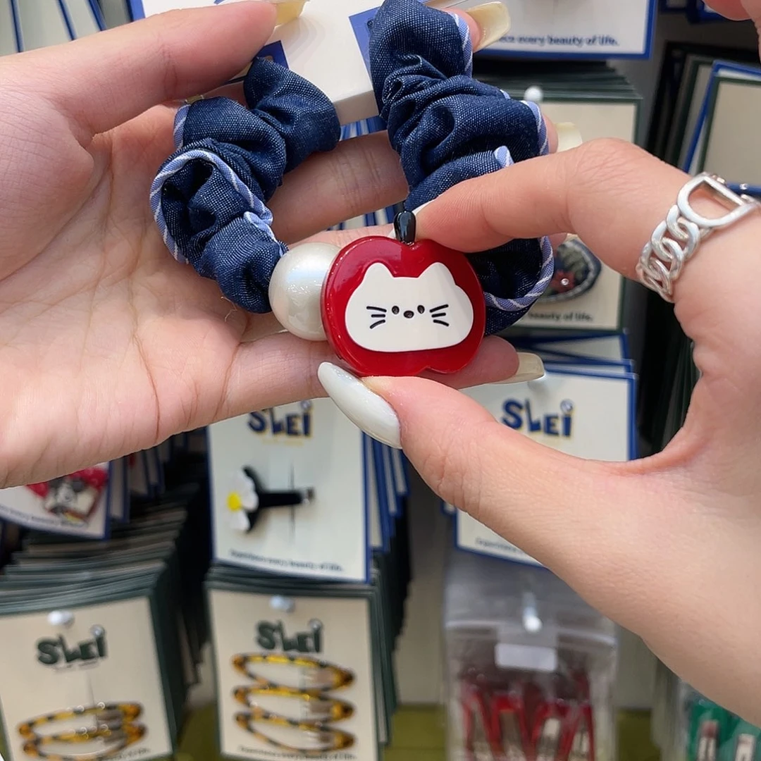 布艺非金属牛仔苹果猫小肠