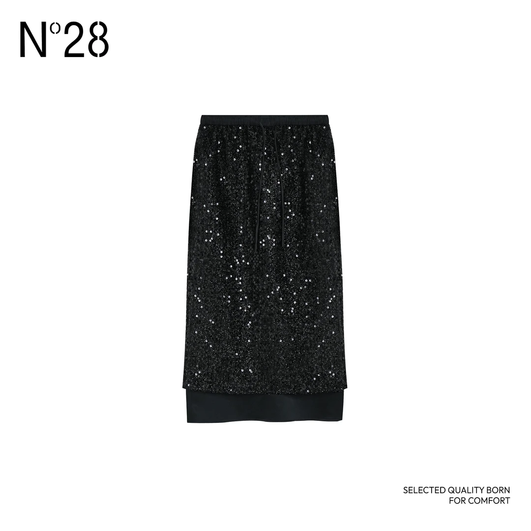 【小小莎专属】N°28 2025春新款显瘦气质高腰时尚半身裙8951C1Q002