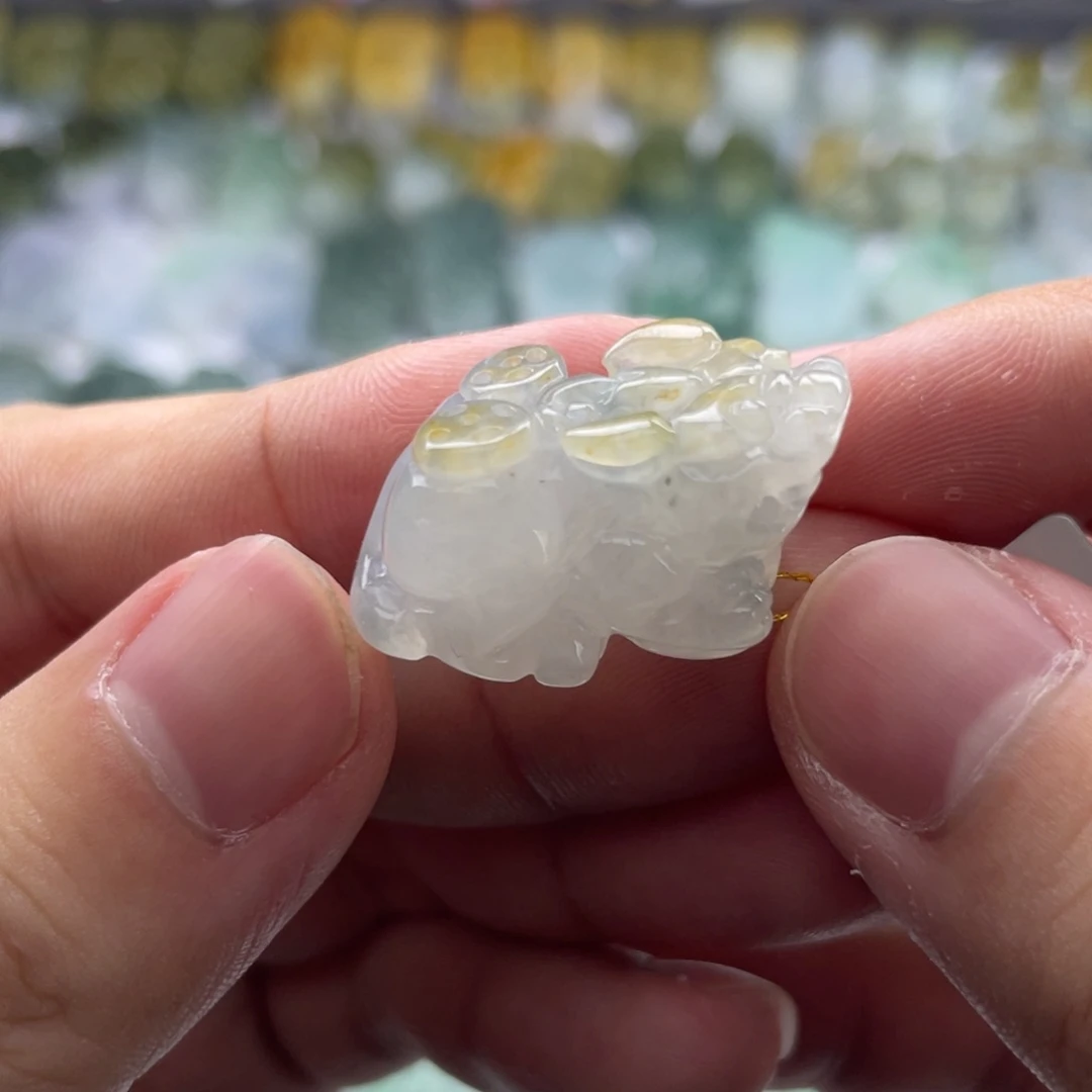 翡翠未镶嵌颈饰貔貅5