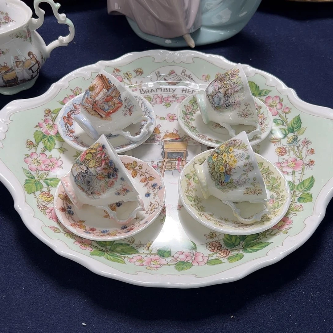 摆件阁中古美物 道尔顿四件套➕双耳盘