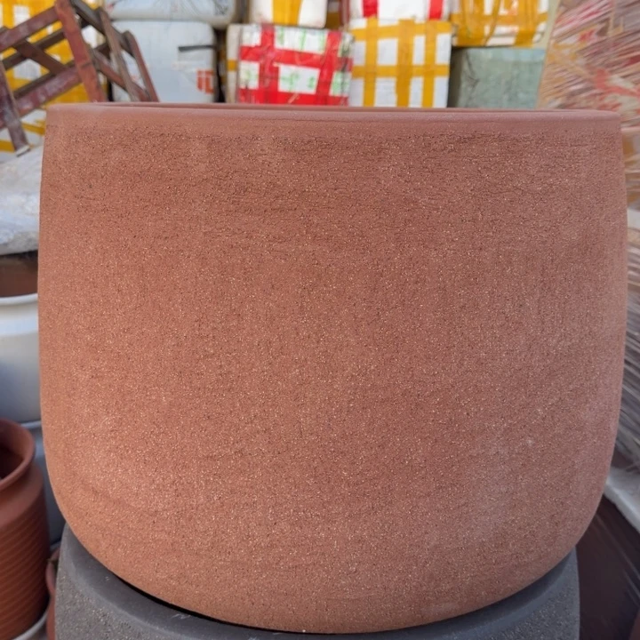 花盆紫砂口55高47宜兴粗陶粗糙正常