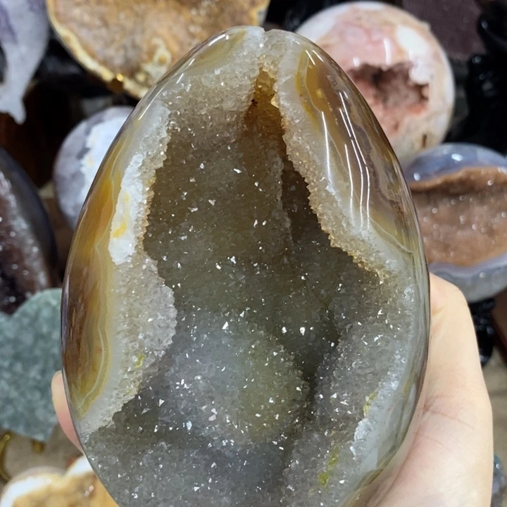 未镶嵌紫晶珠宝半成品