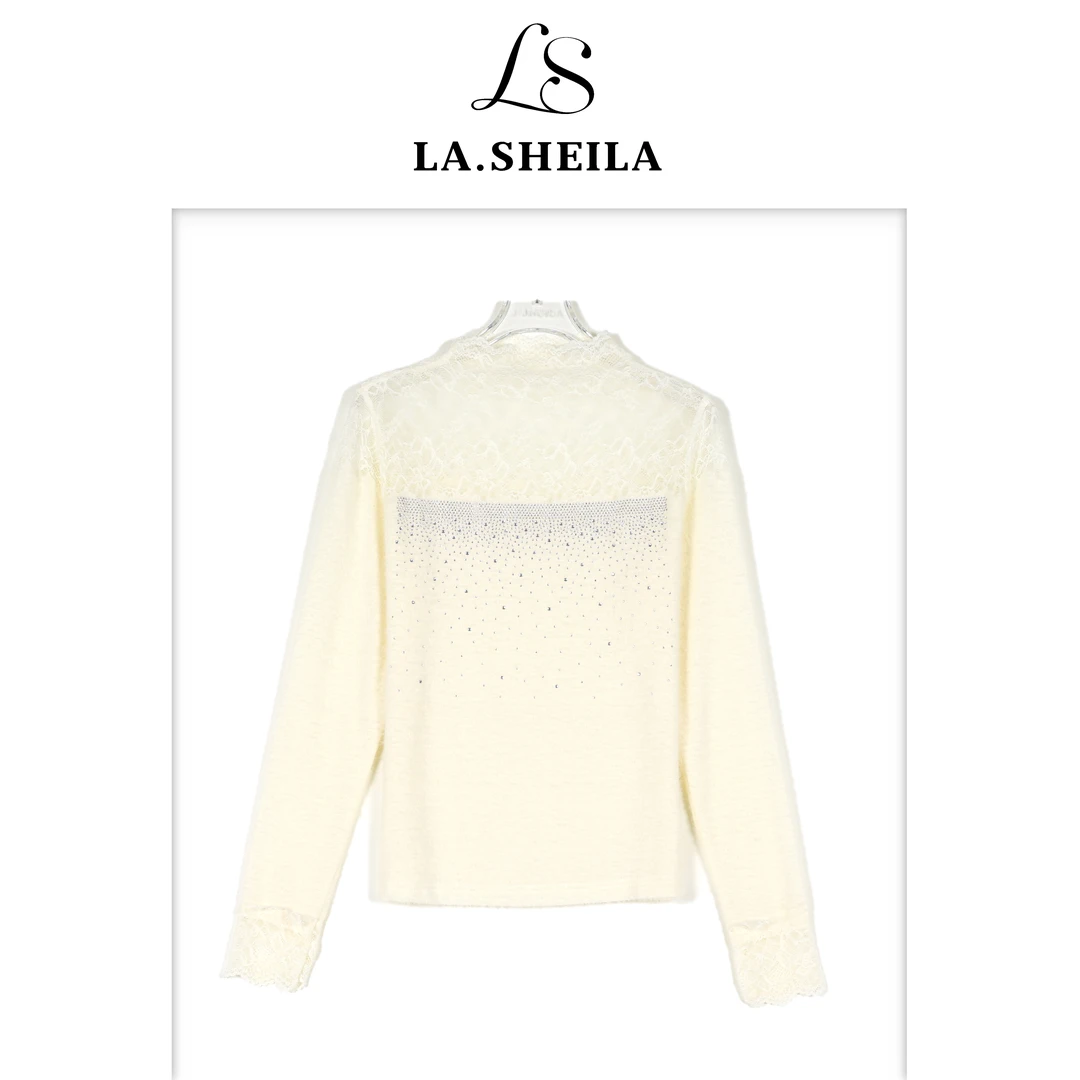LA.Sheila 重工水钻蕾丝上衣253-SY/1013-1188
