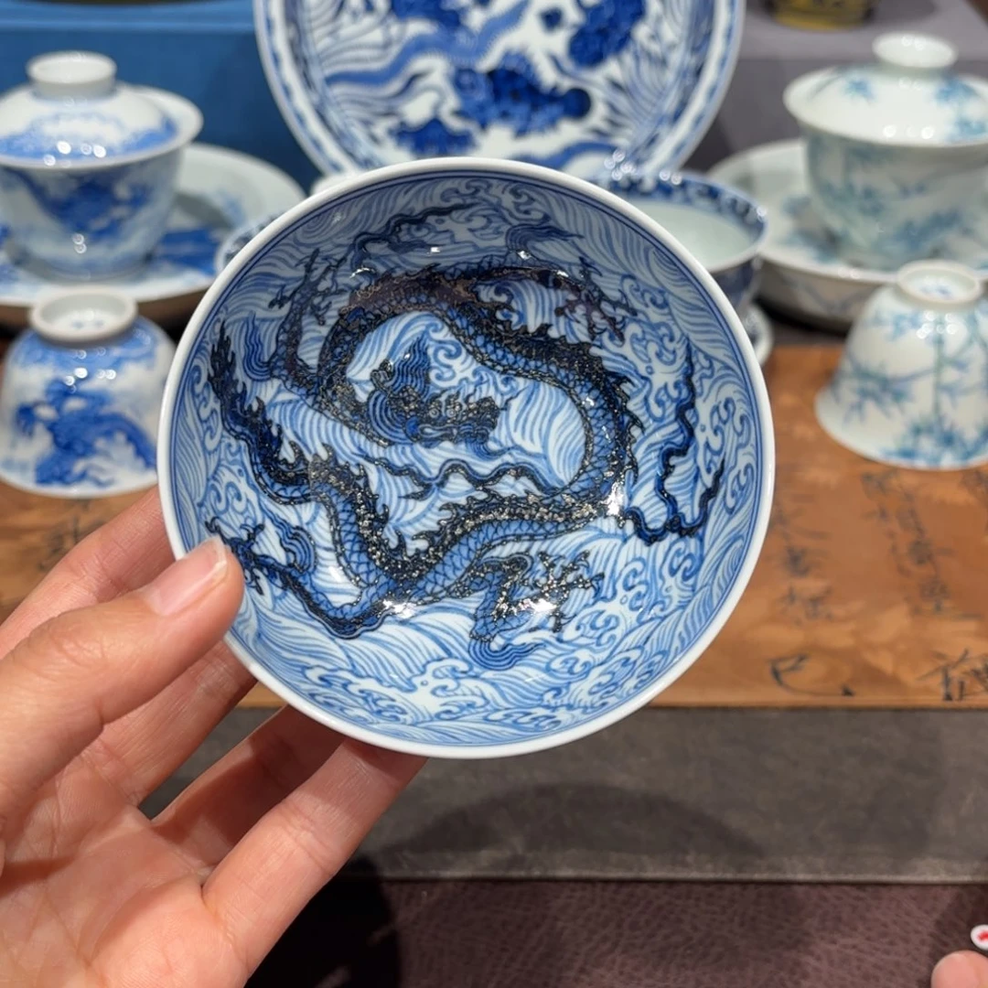 瓷片手工手绘陶瓷茶具