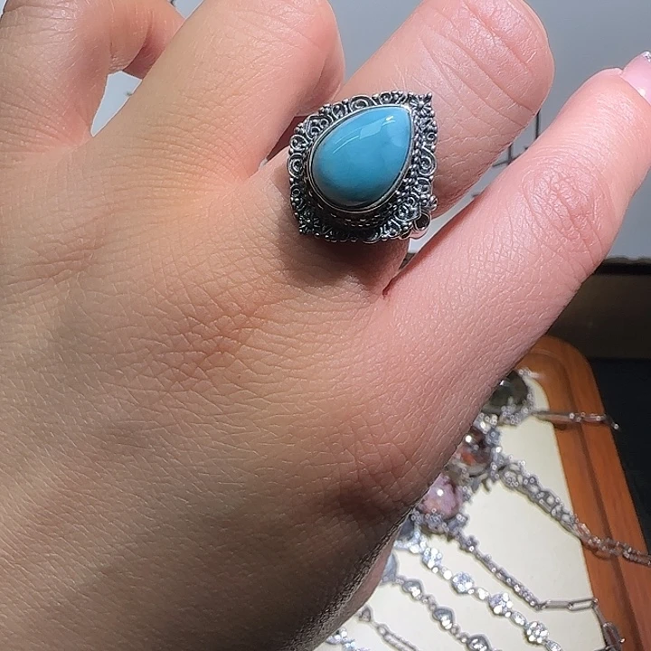 水晶银S925镶嵌戒指