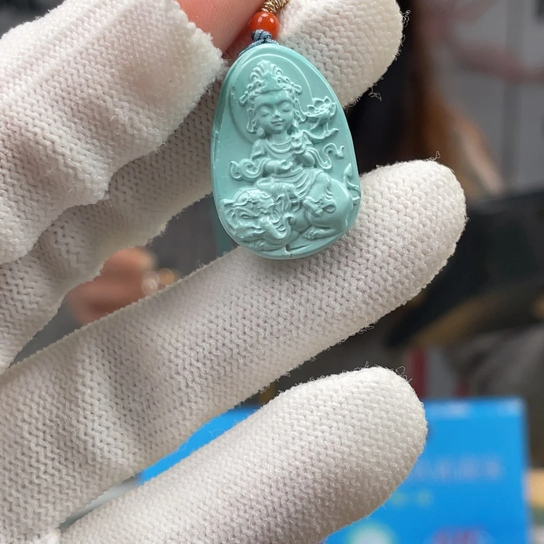 绿松石未镶嵌挂件