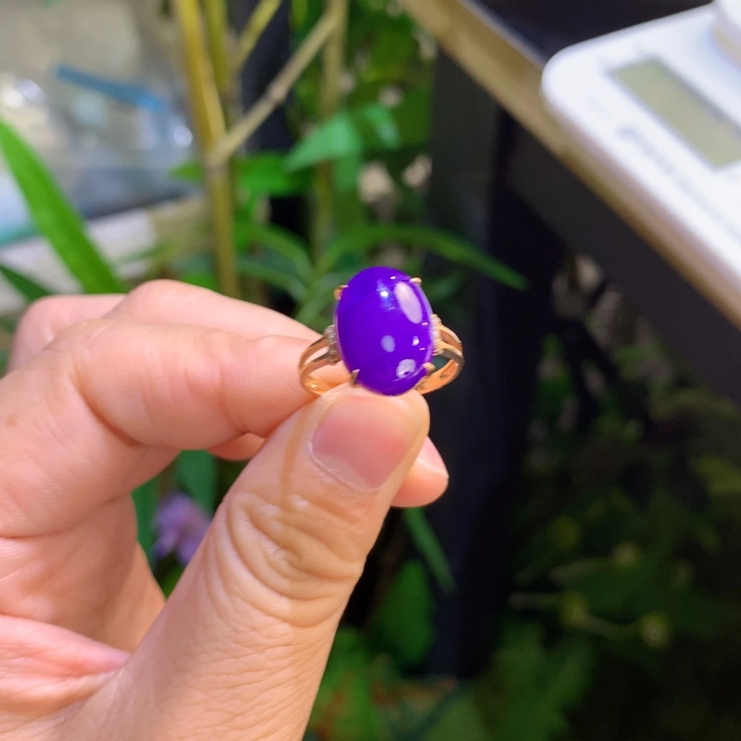 苏纪石（舒俱来）18K金镶嵌戒指戒指