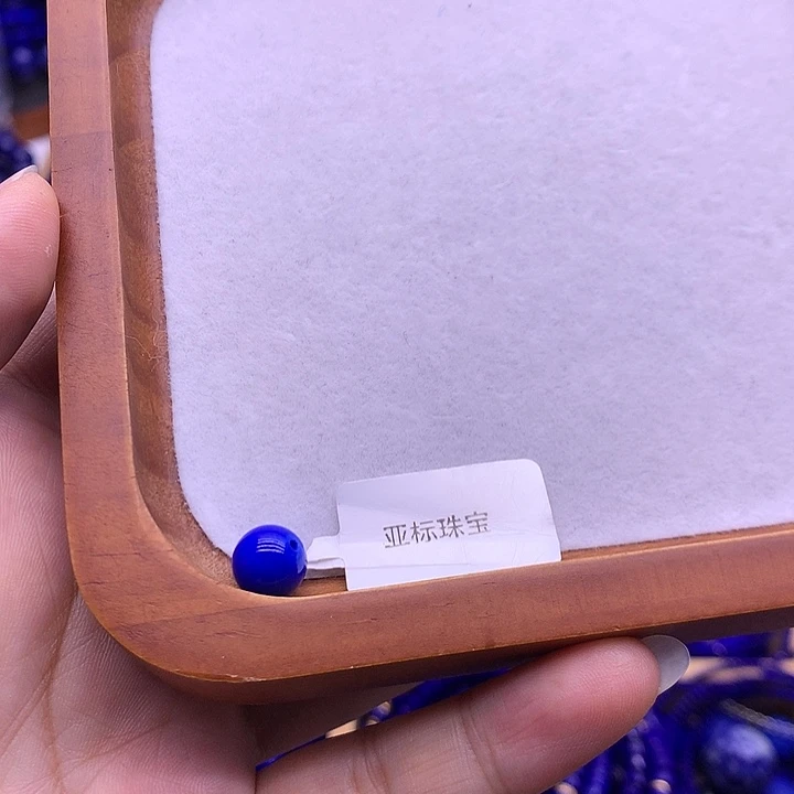 冷***風青金石未镶嵌配饰单珠