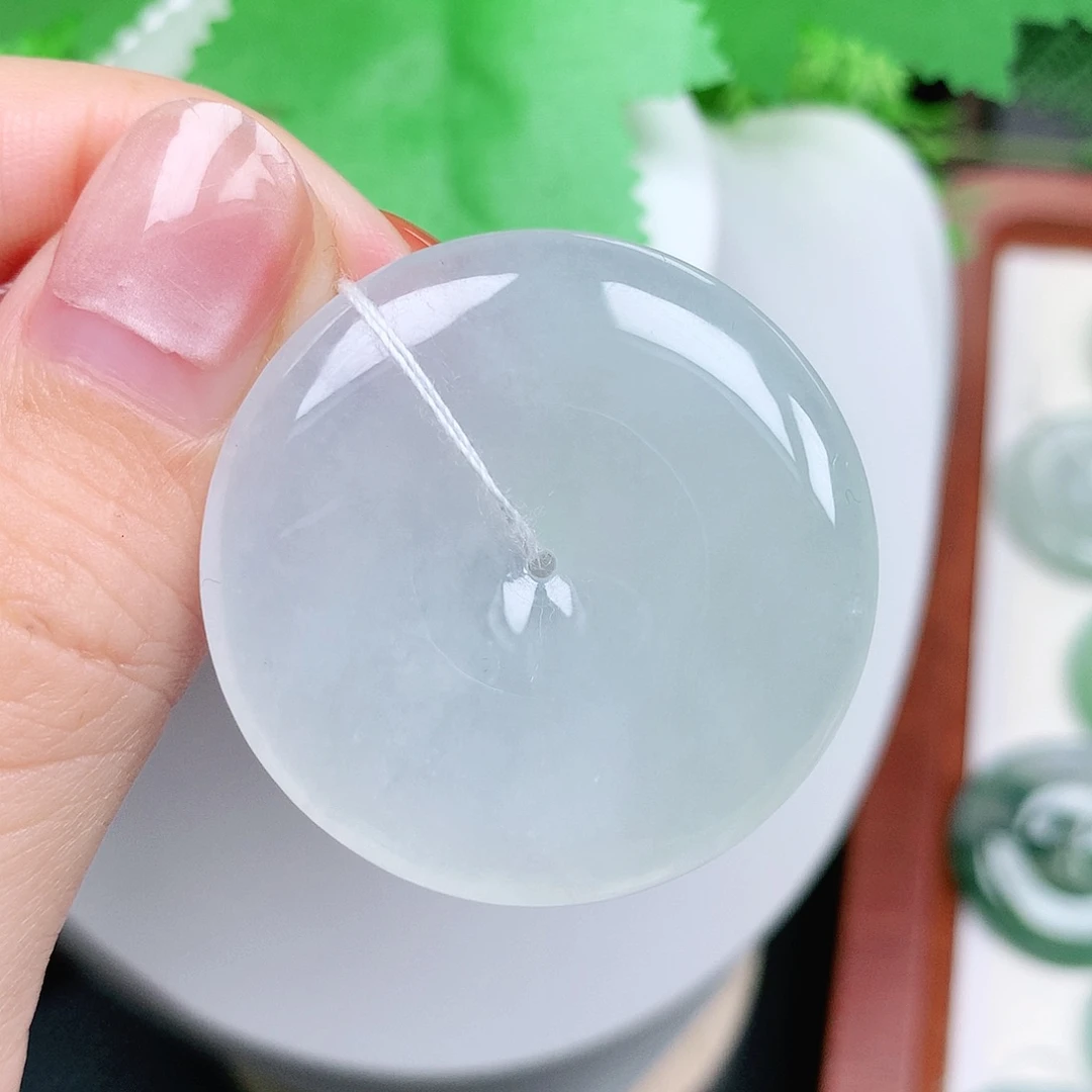 翡翠未镶嵌颈饰平安36-5.7