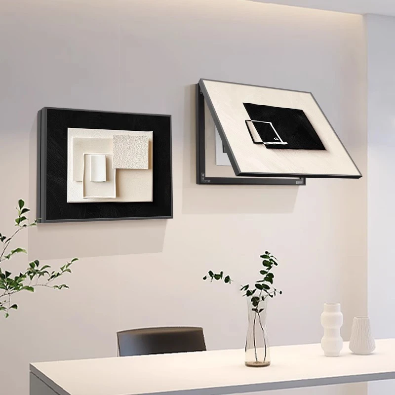 现代简约电表箱装饰画抽象遮挡电源箱配电箱电闸开关免打孔挂画