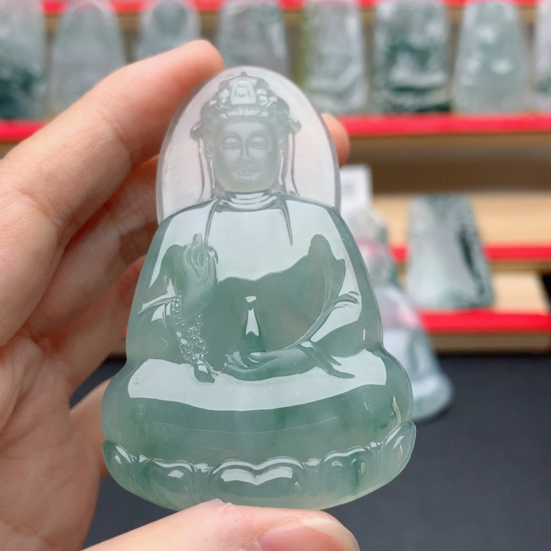 8***后颈饰未镶嵌翡翠素衣