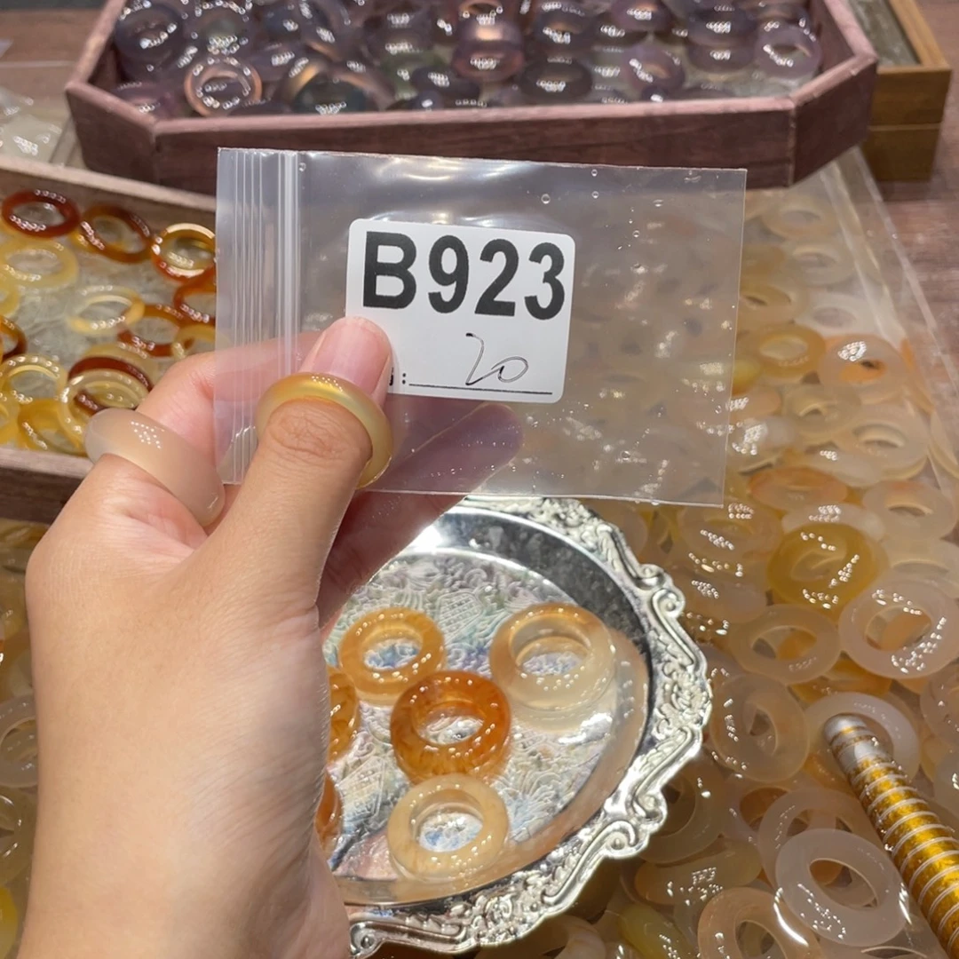 玛瑙/玉髓未镶嵌戒指923