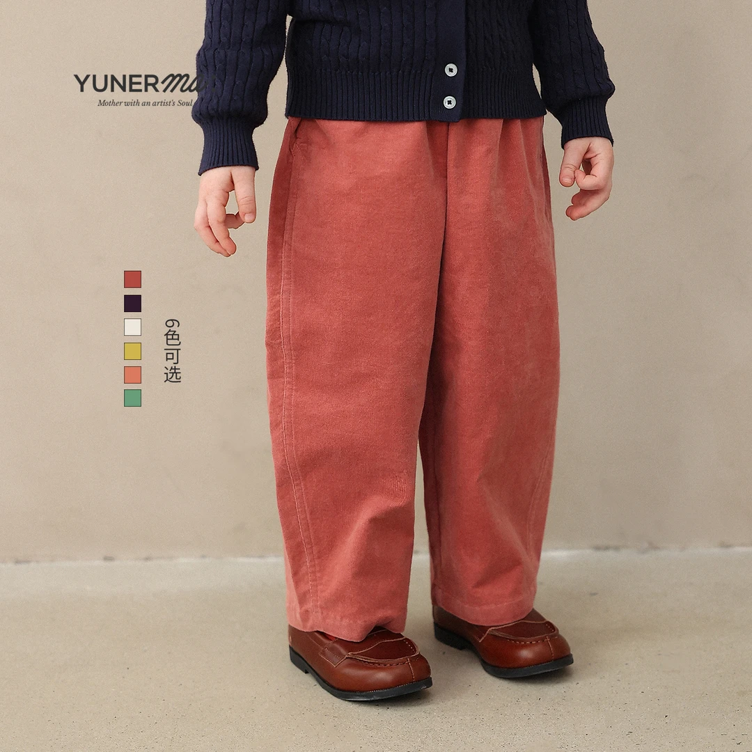 允儿妈女童2025春季新款灯芯绒休闲裤宝宝春秋洋气裤子儿童长裤潮