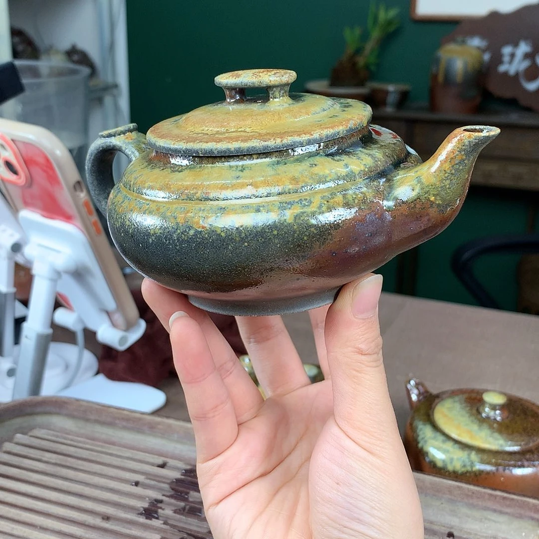 紫砂柴烧纯自然柴烧