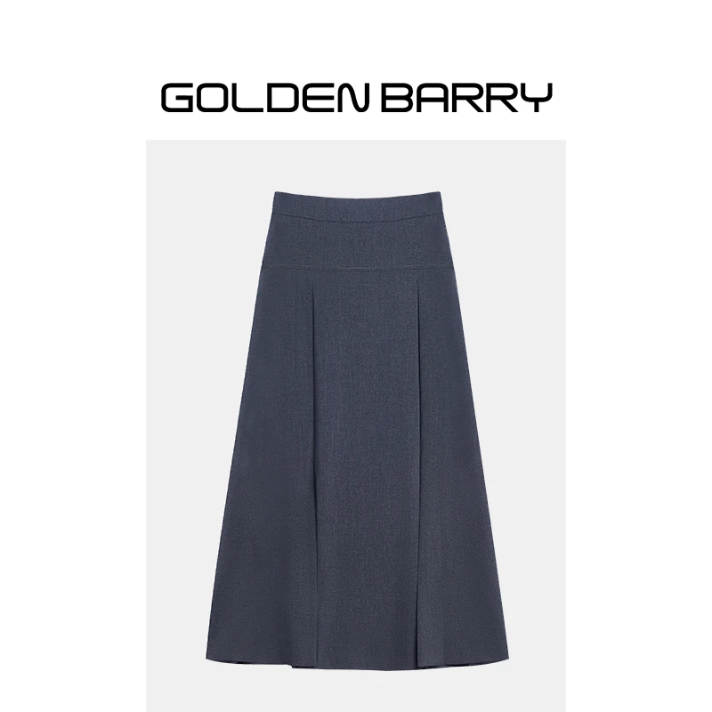 GOLDENBARRY【返季福 利】310122提臀塑形宽褶时尚半裙