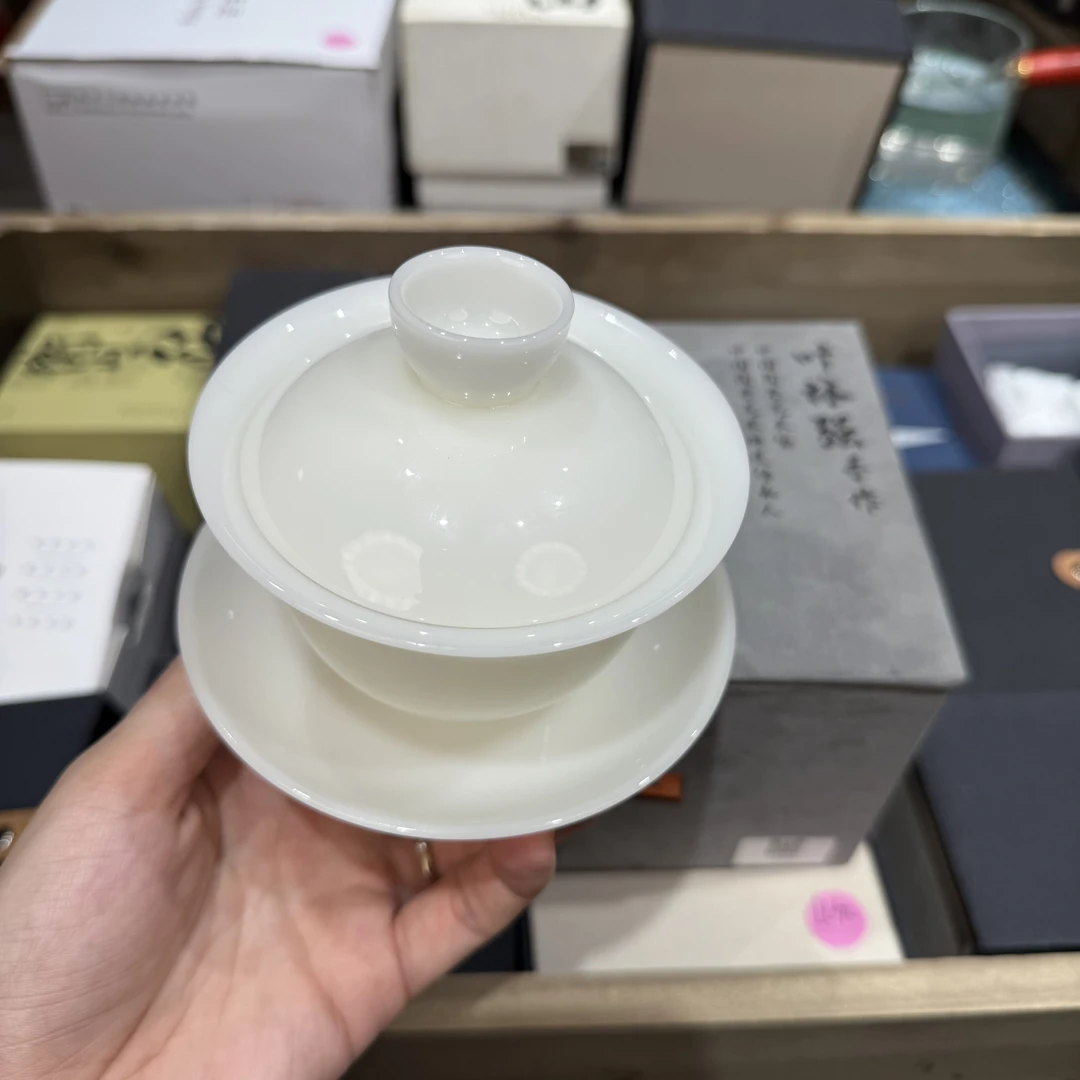 【闪购商品】叶老师冰种盖碗1374