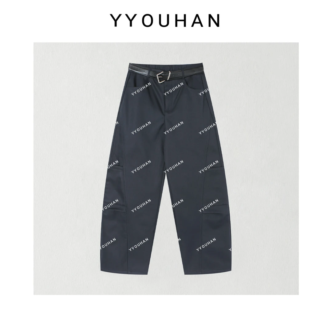 月月 2025冬季新款伐木裤加厚加绒女秋冬裤子休闲裤 2511C7968