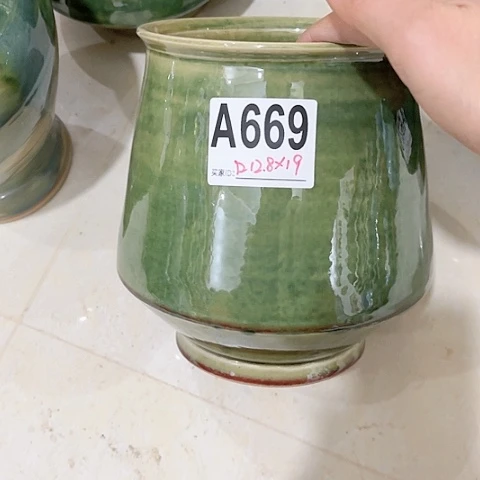 红陶景德镇陶瓷花盆手工-