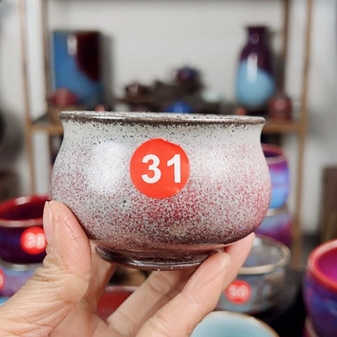 杯太原矿釉手工制作钧瓷