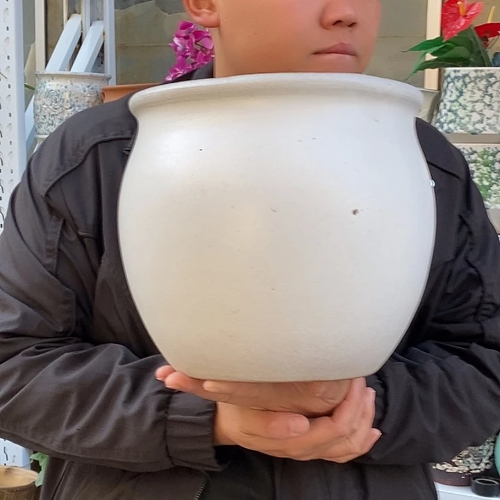 紫砂花盆口25高25瑕疵