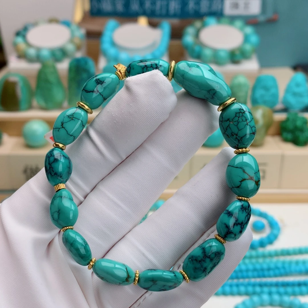 绿松石未镶嵌挂件