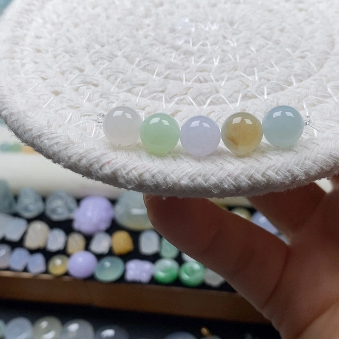 翡翠散珠卡8马卡龙一组