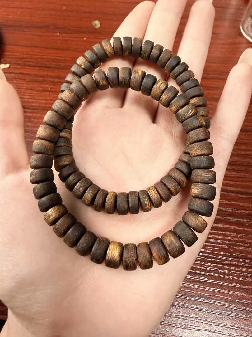 沉香奇楠沉香沉水算盘珠单圈多样性发一