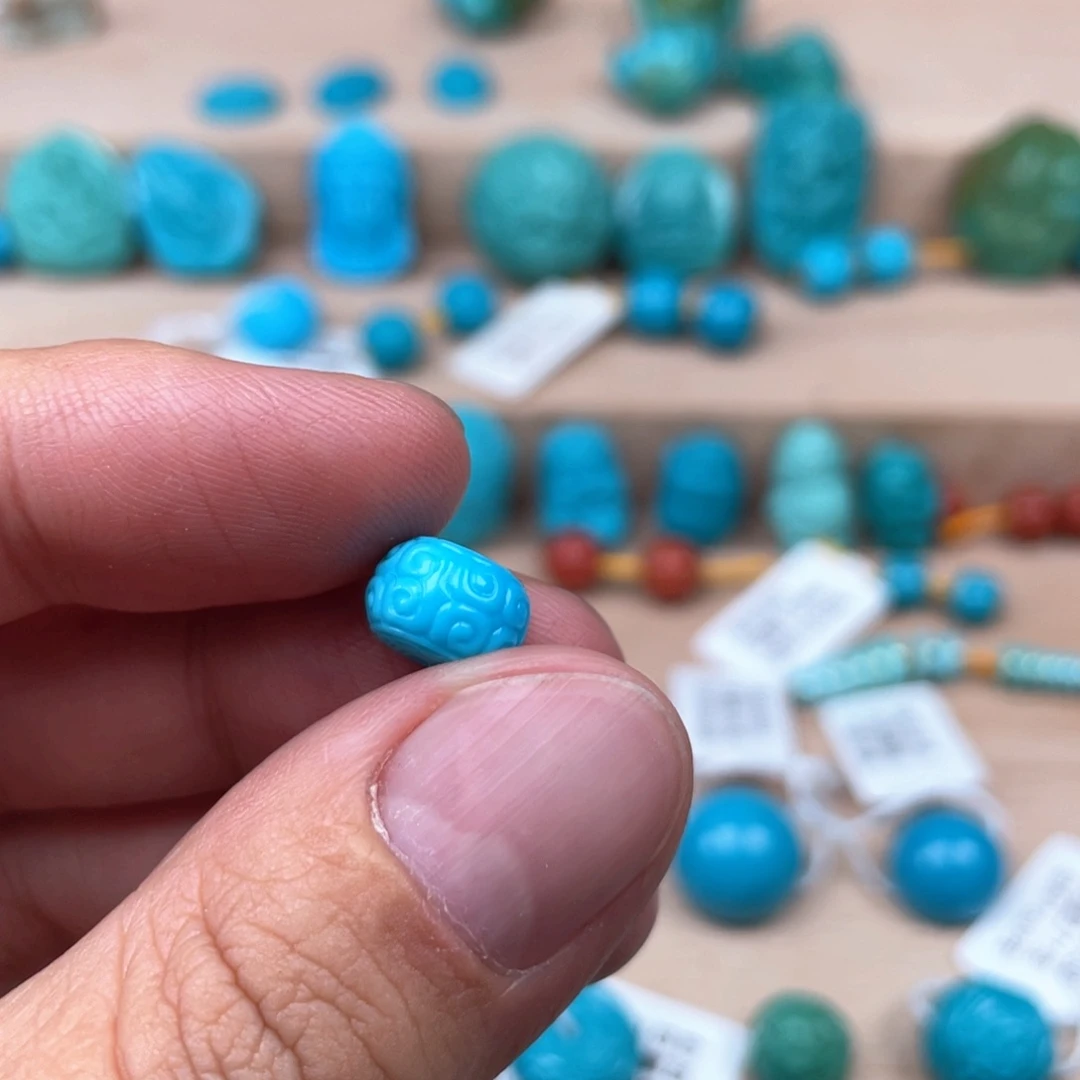 绿松石未镶嵌颈饰9.6*6.9mm