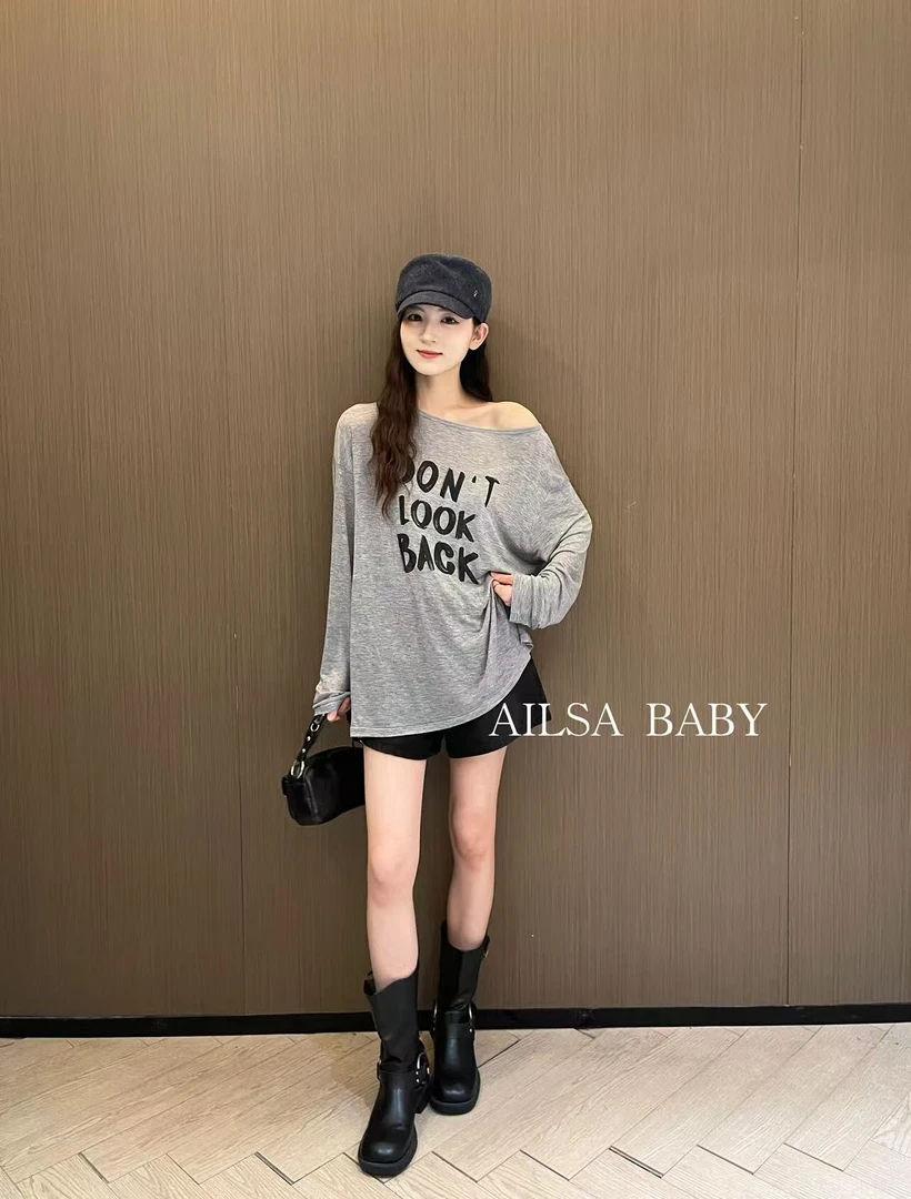 【AILSA BABY】欧货长袖字母防晒上衣/42503A