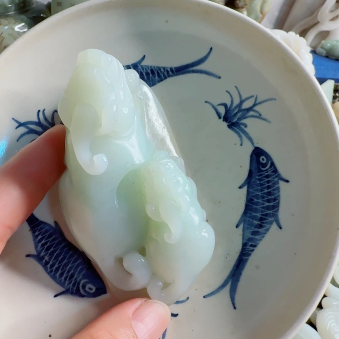 泓***心摆件新号开播瓷器一个