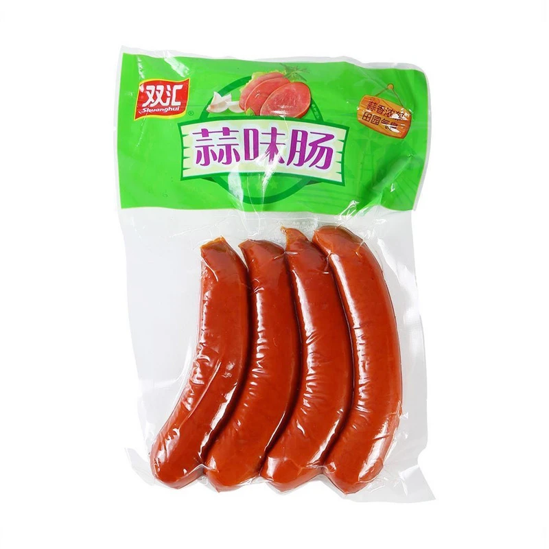 双汇蒜味肠380g*3袋原味蒜香肉肠即食小吃凉拌熟食炒菜香肠火腿肠