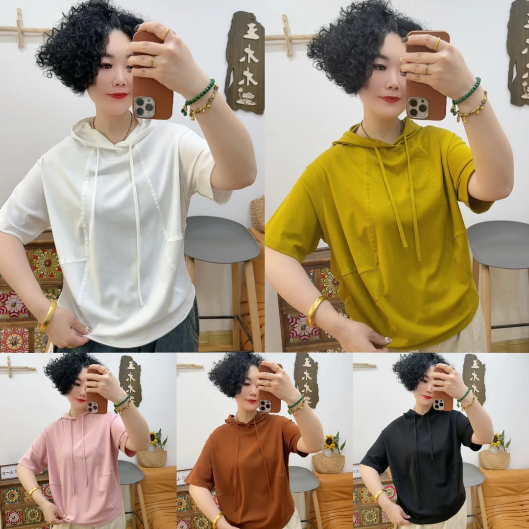 【木木新品】5827#连帽T恤