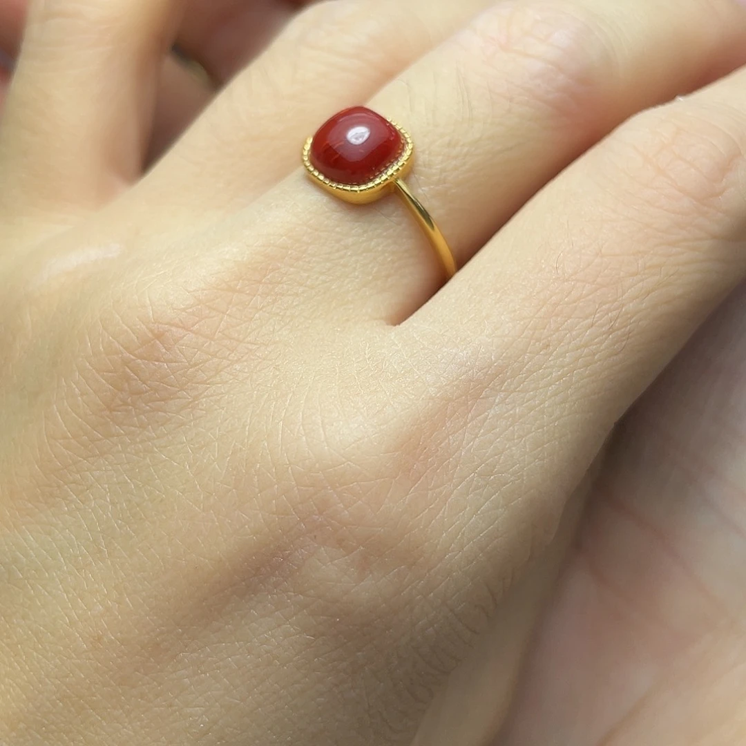 南红玛瑙戒指7多样性发1未镶嵌