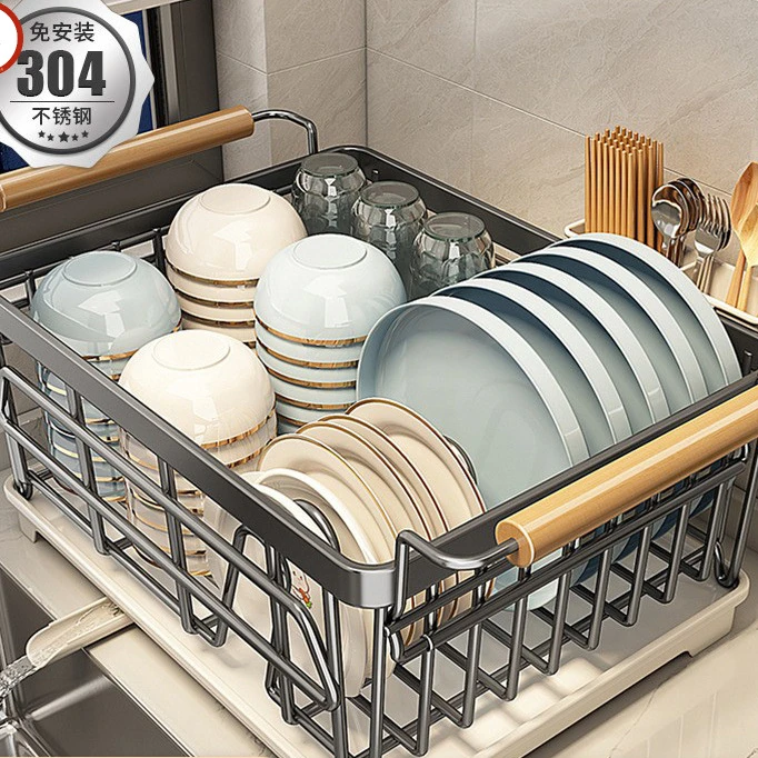 碗碟收纳架碗架304不锈钢厨房置物架沥水篮放碗筷碗盘沥水架