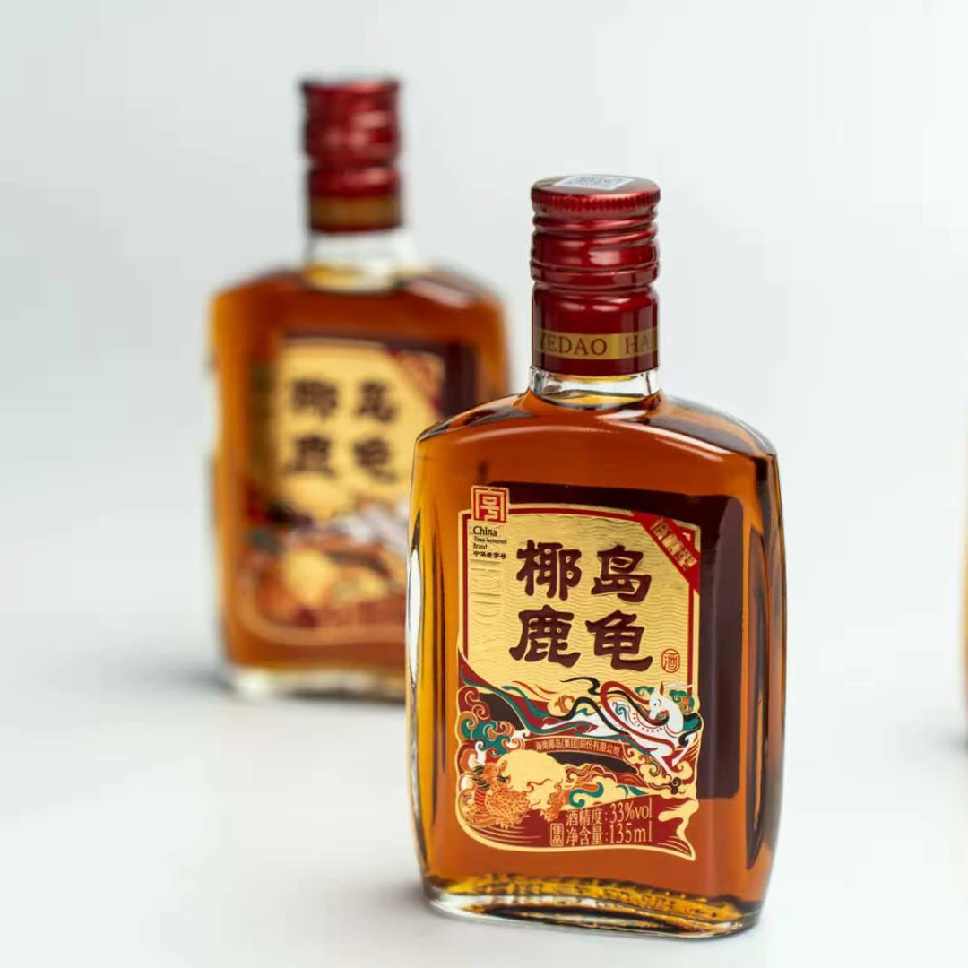 33度椰岛鹿龟酒135ml酒醇和顺酒