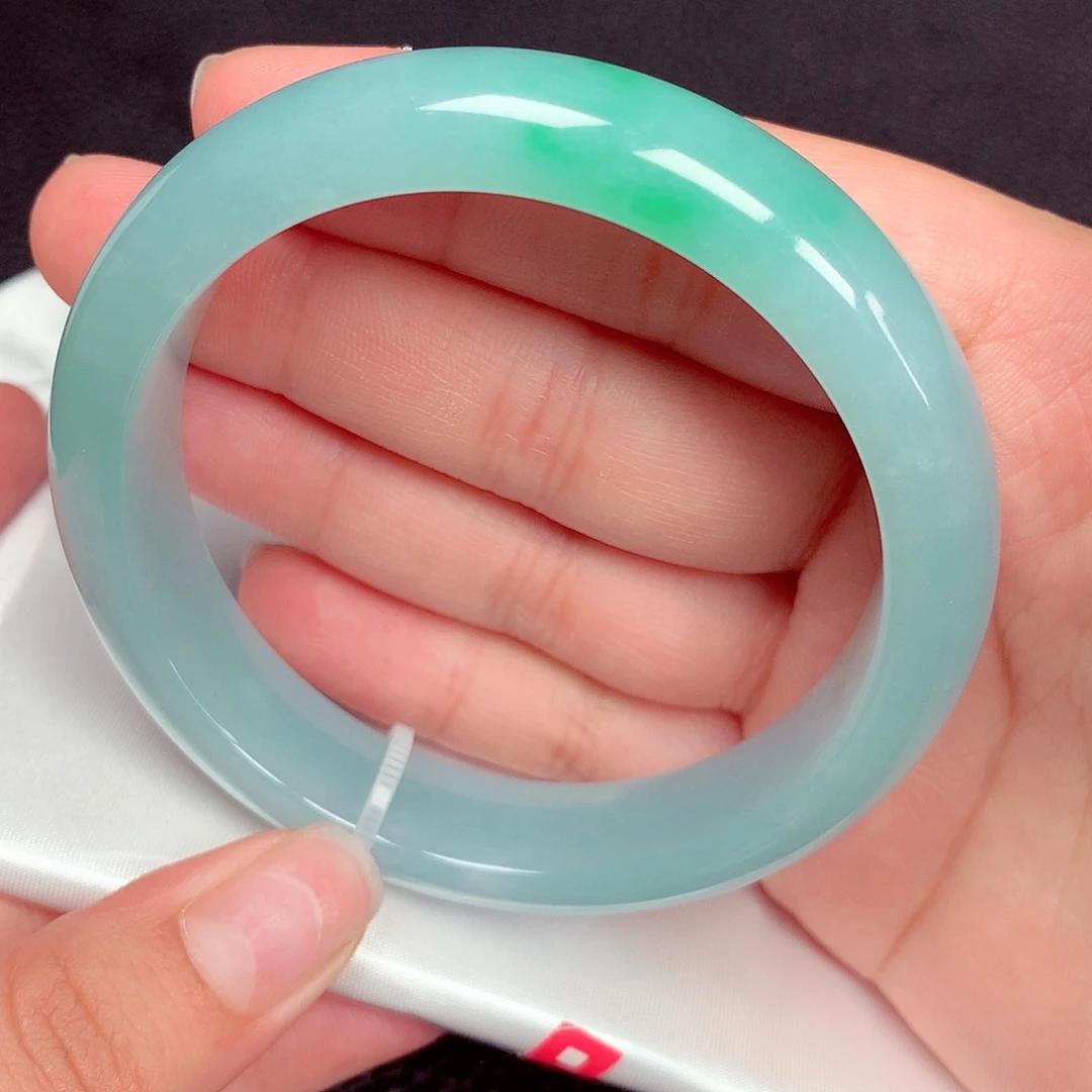 翡翠手镯未镶嵌正圈58.59