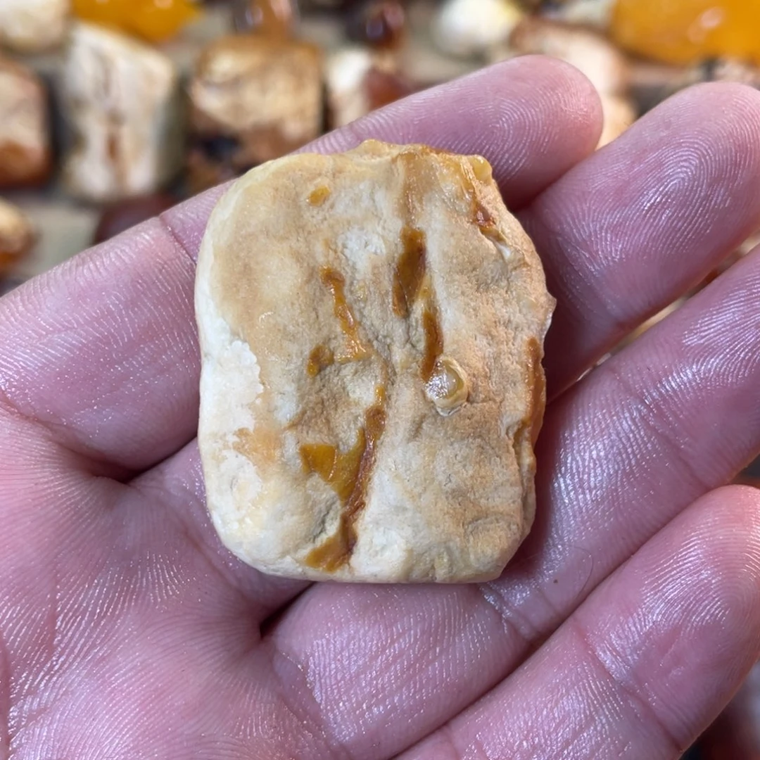 裸石琥珀未镶嵌小*皮天然蜜蜡