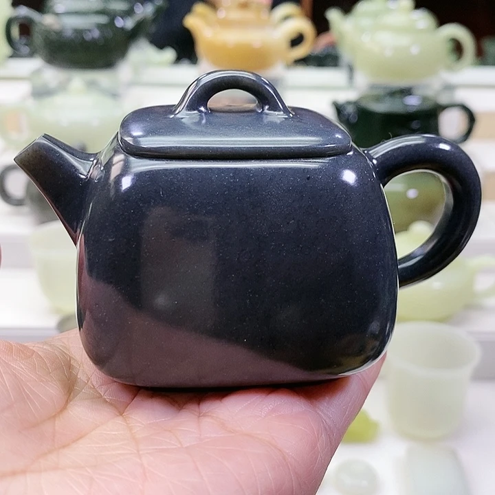 未镶嵌和田玉挂件茶壶170m l