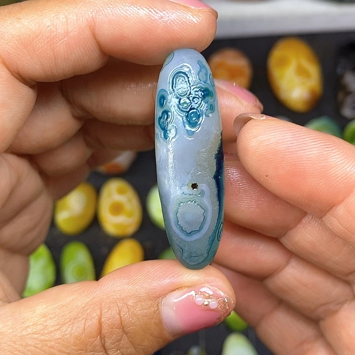 桶珠无孔奇石饰品