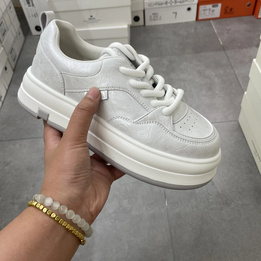 诗涵家 真皮厚底板鞋361-5