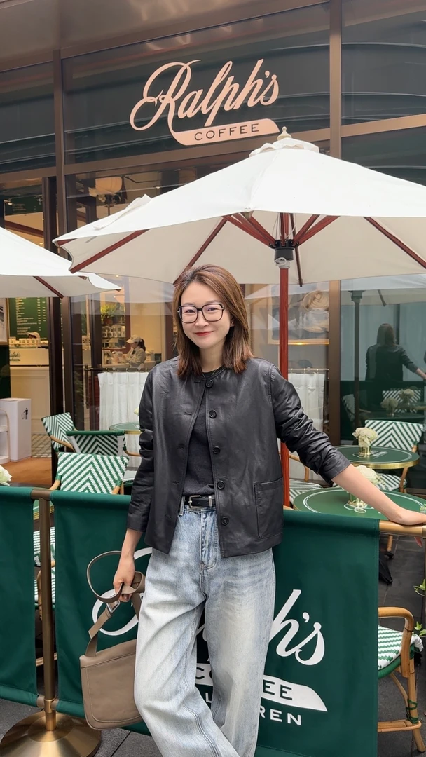 072 & RICE【小绵羊】春季休闲圆领长袖皮衣外套 KYY006