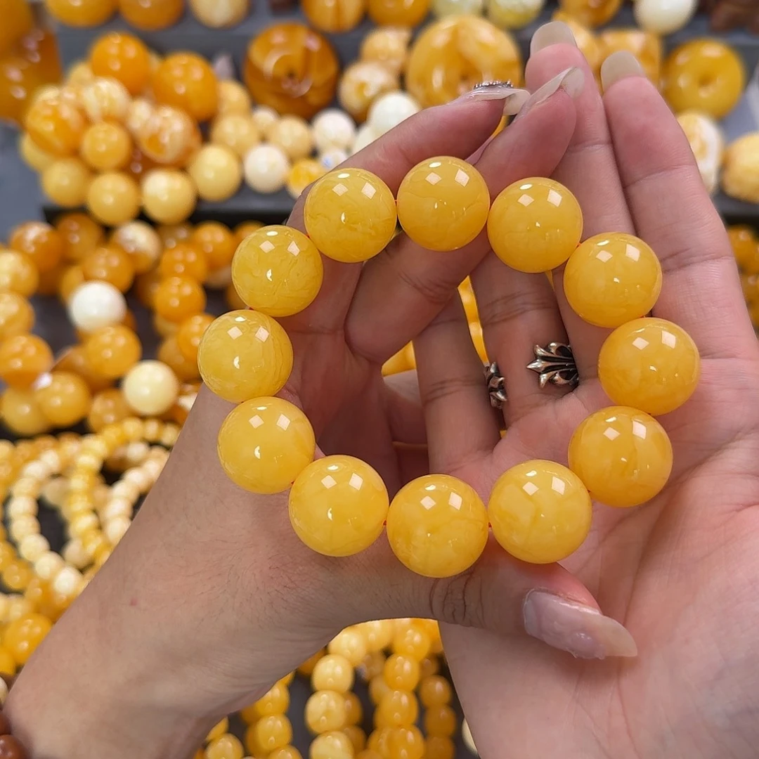 蜜蜡未镶嵌珠宝奇石同料20mm